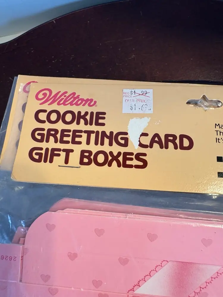 1984 Wilton Cookie Greeting Card Gift Boxes
