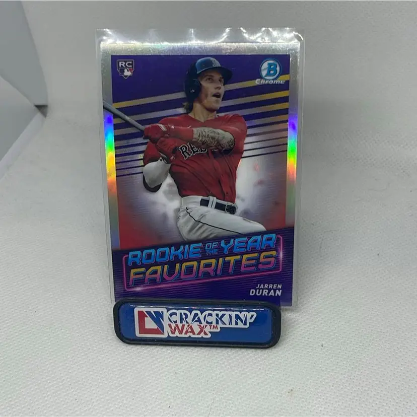 2022 Bowman Chrome Rookie Of The Year Favorites Jarren Duran Boston Red Sox 