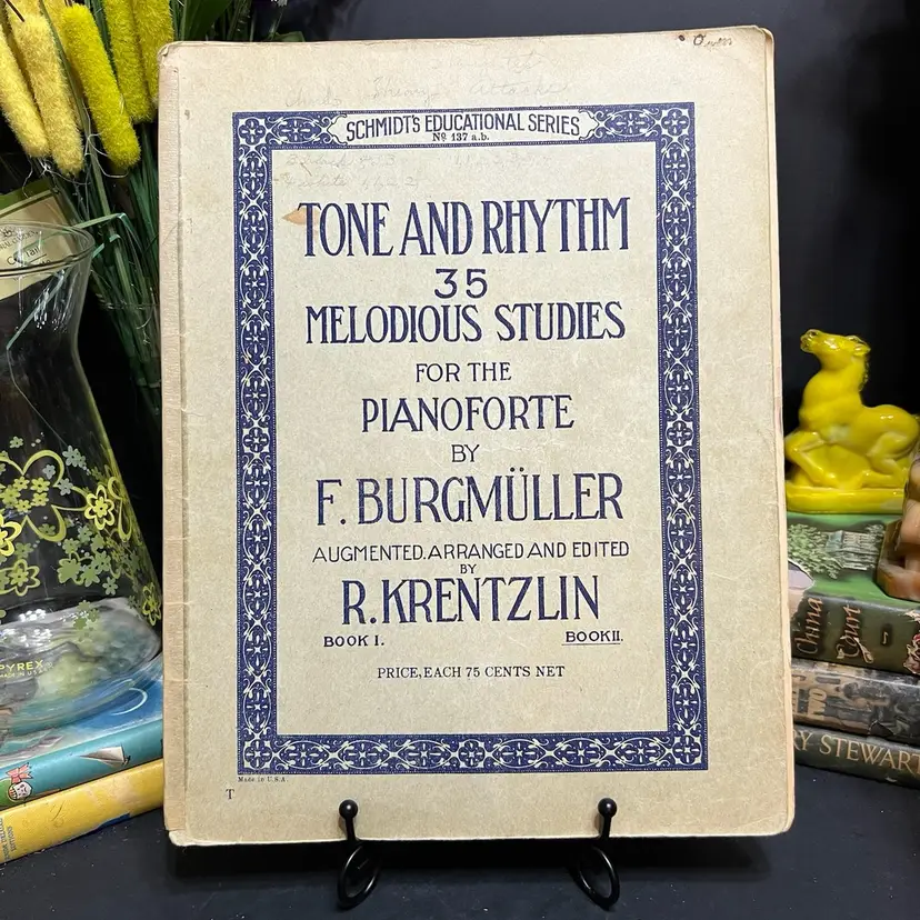MARKDOWN! Schmidt's Educational Series Tone and Rhythm 35 Melodious Studies for the Pianoforte 1915