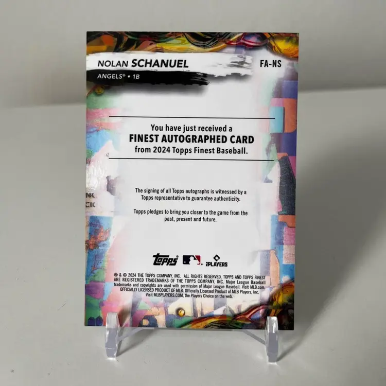 Nolan Schanuel Los Angeles Angels Rookie Auto /150