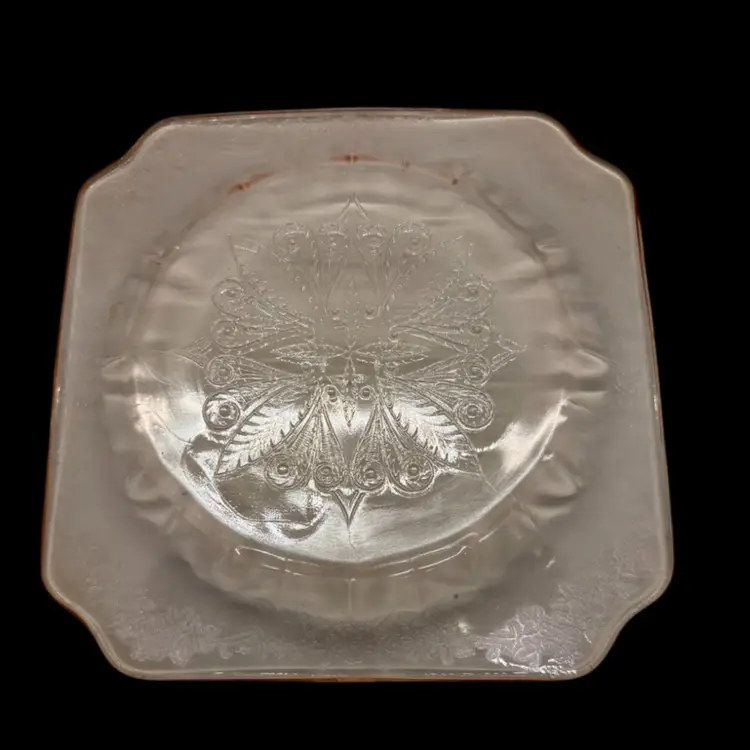 10 Depression Glass Desert Plate