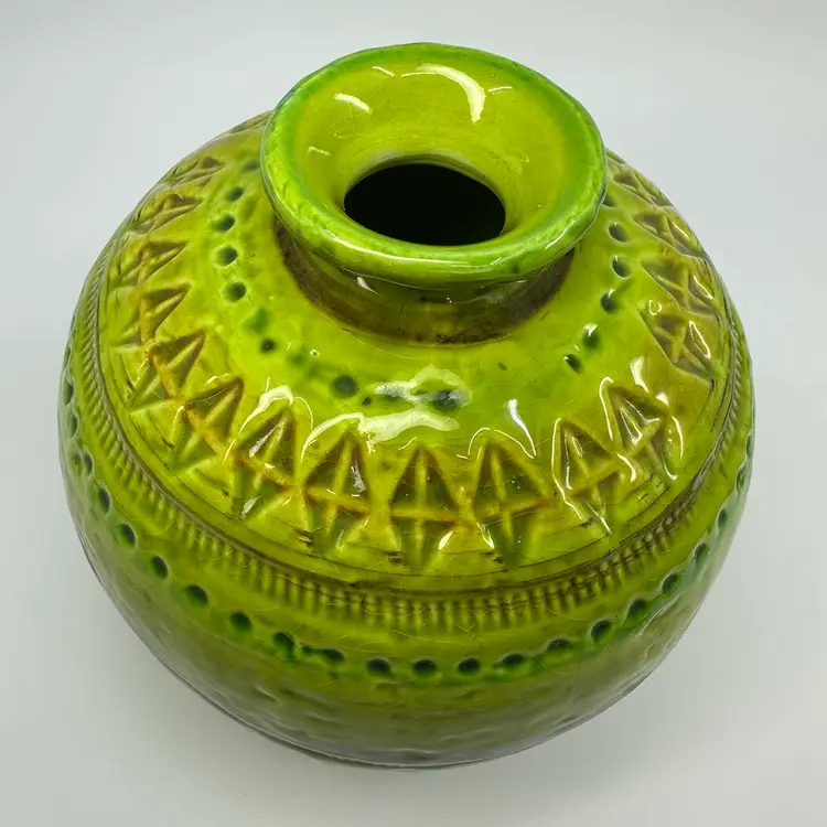 Bitossi Rosenthal Netter Green Vase
