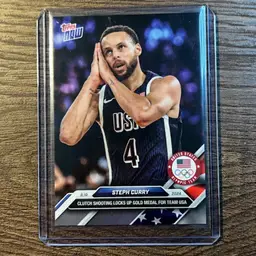 Steph Curry Night Night Team USA Olympics Topps Now