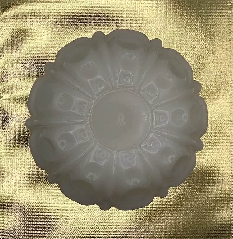 Anchor Hocking Milk Glass Ashtray Trinket Dish