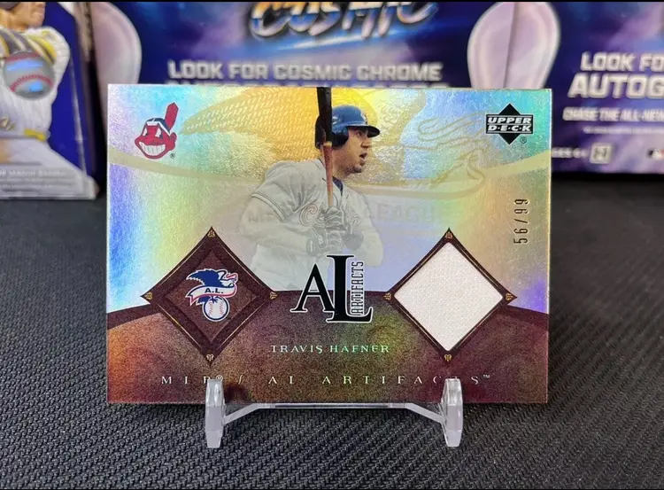 2005 Upper Deck Travis Hafner MLB AL Artifacts Jersey Relic Card /325 #ALTH