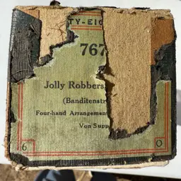 Jolly Robbers Overture by VonSuppe - Player Piano Roll, Early 1900s, Over 1 Lb!