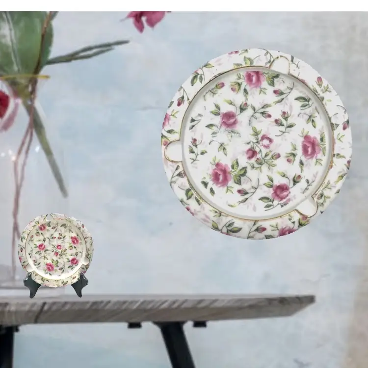 2 VINTAGE TRINKET DISH 
Coasters Ashtrays
By Lefton 1940s-1970s