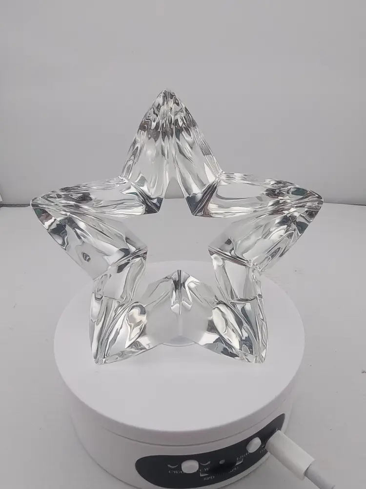 Steuben star paperweight, signed