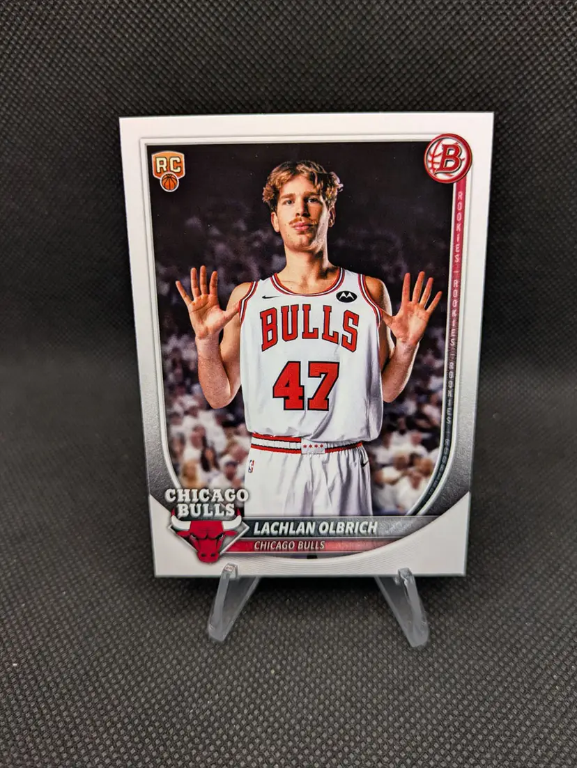 Lachlan Olbrich 2025 Bowman Rookie Card (RC) #51 - Chicago Bulls