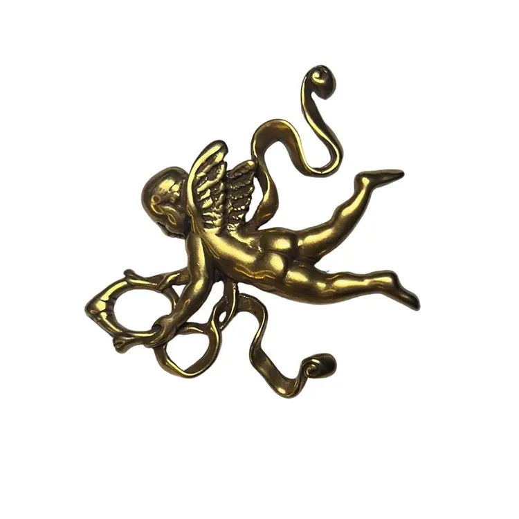 Vintage MMA Angel Cherub Brooch Pin