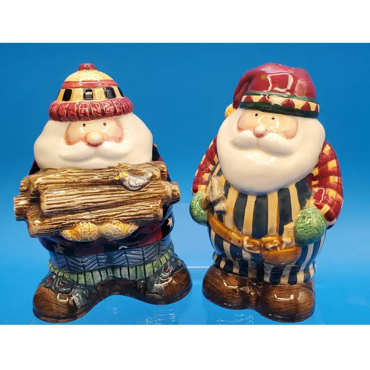 Sakura Santa Claus Salt & Pepper Shakers 4-1/2"
