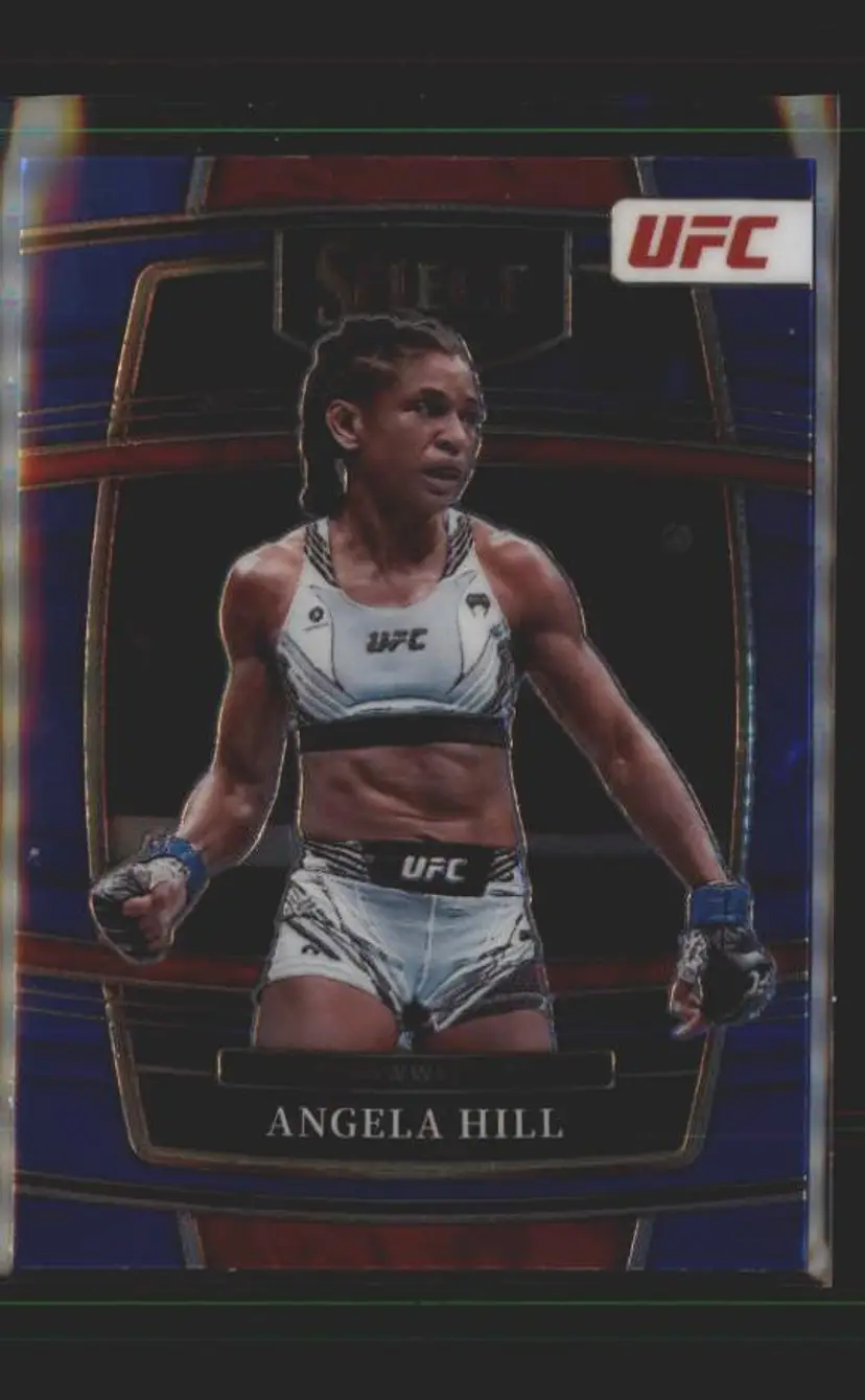 2022 Panini Select UFC #40 Angela Hill Blue - (137) -