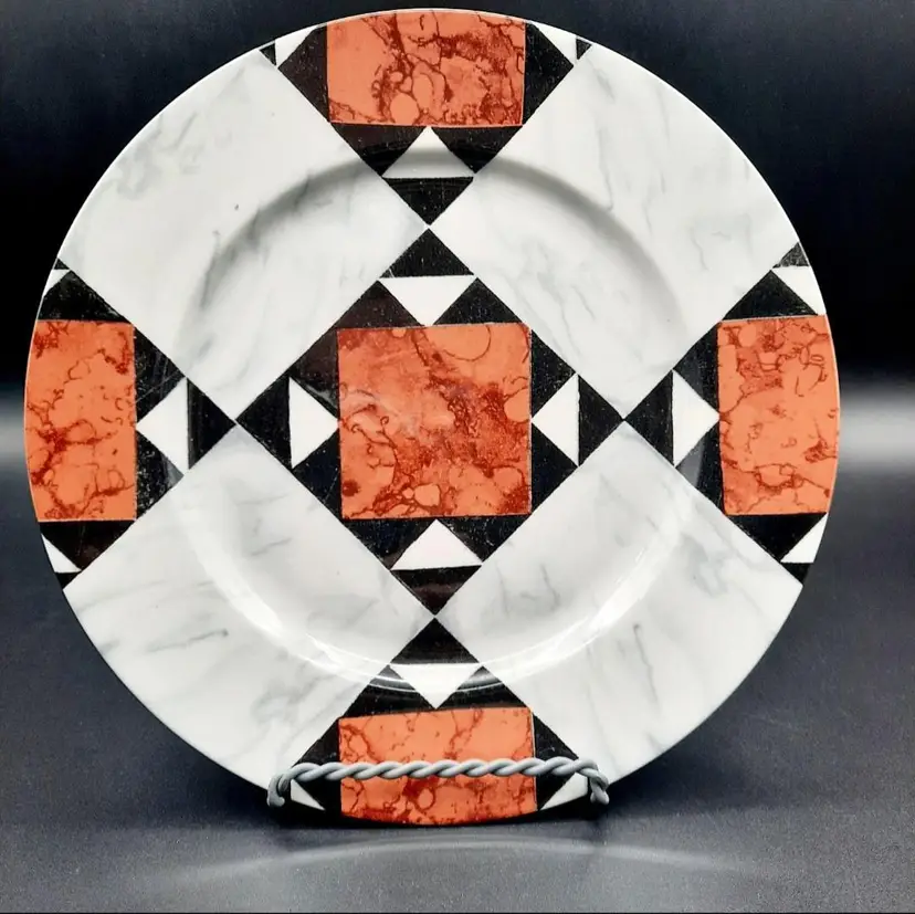 Villeroy & Boch Quadretto No.4 Salad Plate Geometric Design HTF