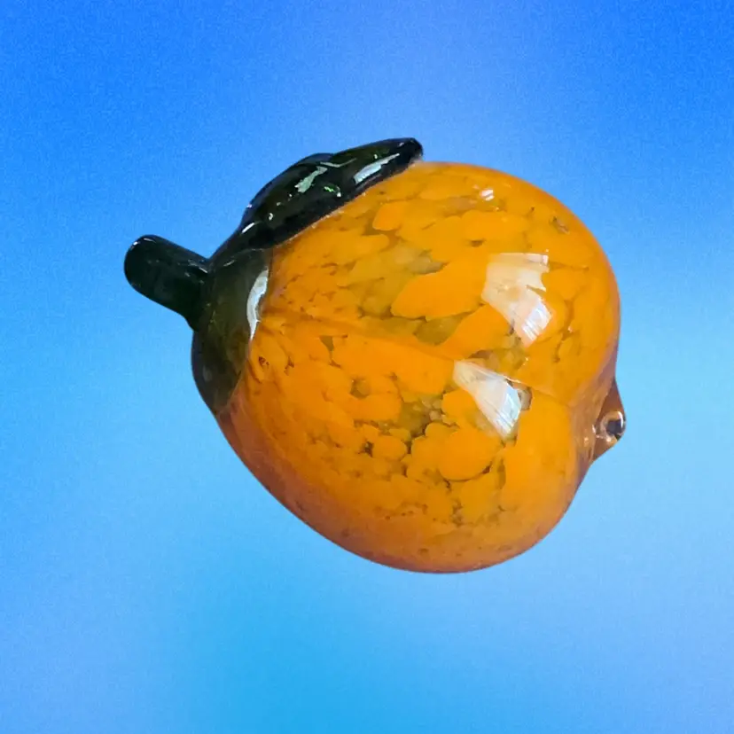 Handblown Art Glass Peach