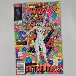 Marvel Tales Spiderman #232 McFarlane Newsstand 1989 MARK JEWELERS!! Very Rare!