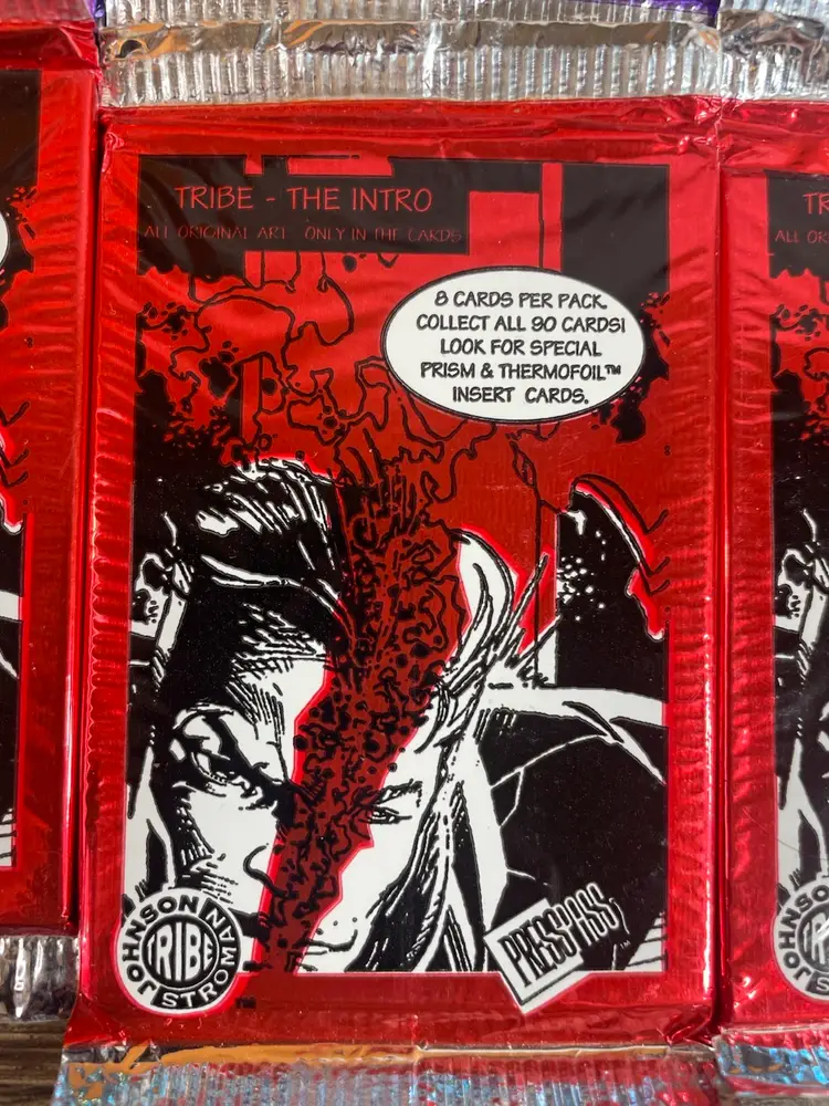 Johnson Stroman Tribe-The Intro, Press Pass Trading Cards 1993 (Lot Of 29 New Sealed Packs)