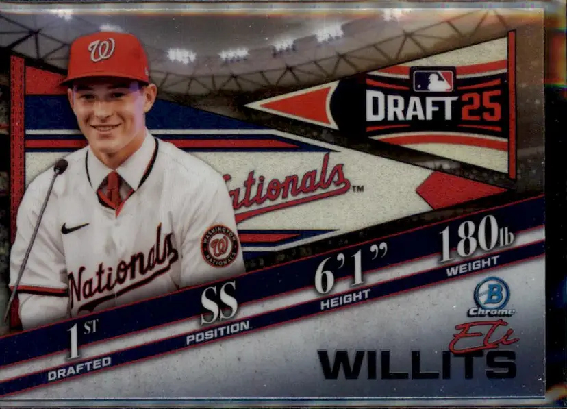 2025 Bowman Draft #BDN-1 Eli Willits Bowman Draft Night - (138) - Washington Nationals