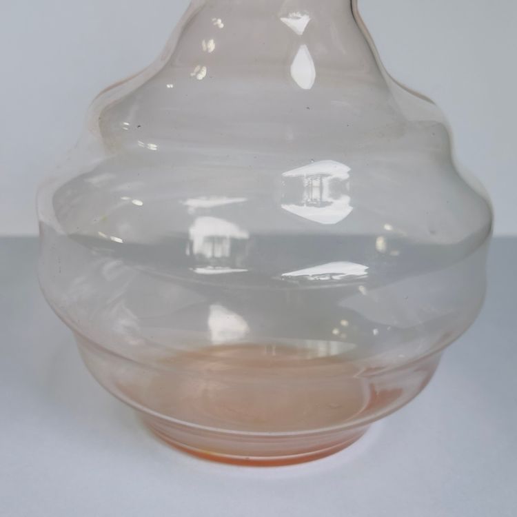 #1113 Vintage Pink Depression Glass Bedside Water Bottle No Glass