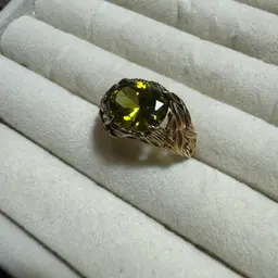 Gold Over Sterling 8.5 Emerald Ring