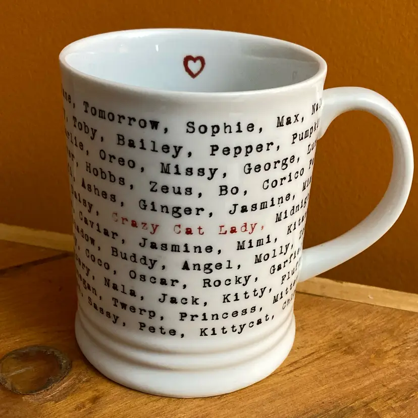 CRAZY CAT LADY Funny Pet Names Mug