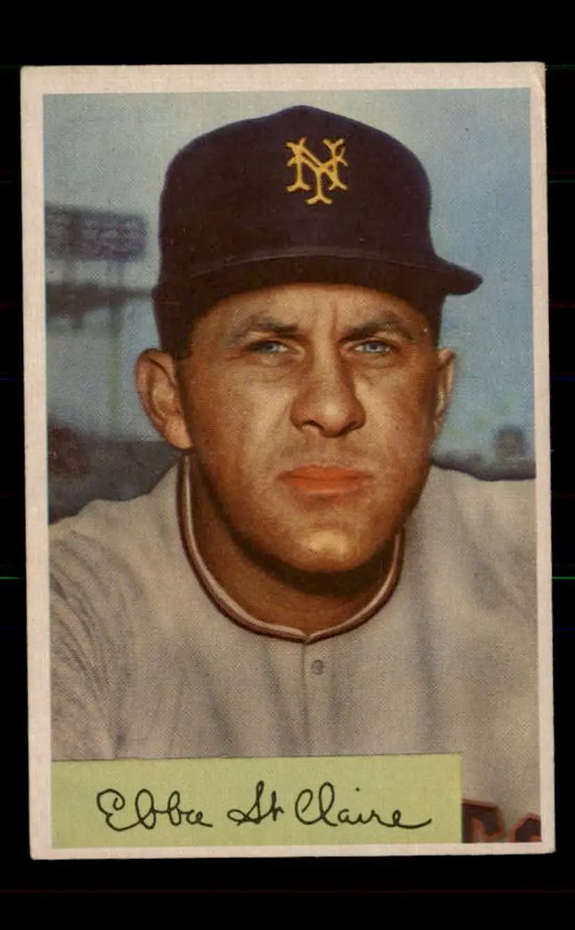 1954 Bowman #128 Ebba St. Claire - (pk-tl3) - New York Giants