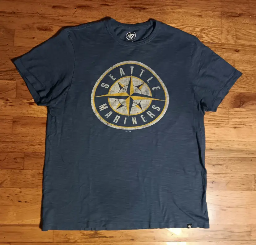 Seattle Mariners Old School Compass Logo t shirt 47 Brand MLB Baseball Griffey