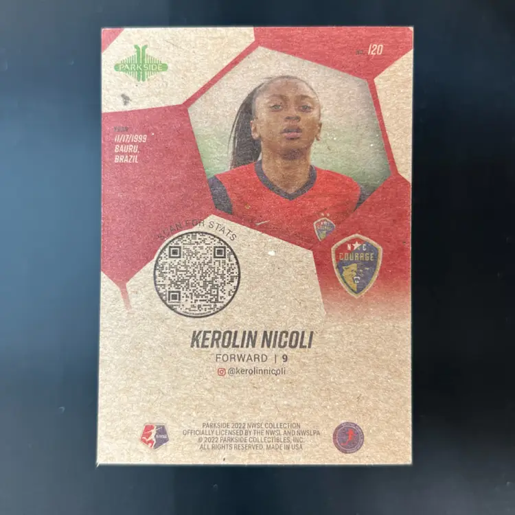 Kerolin Nicoli 2022 Parkside NWSL Vintage Stock /200 Soccer Card