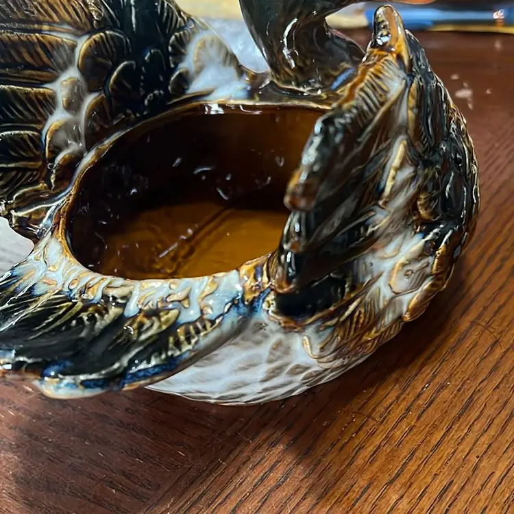 ceramic mallard planter