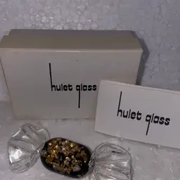 #08 -   25% Off Sale-Ultra Rare 1980's & 90's Hulet Glass Art Glass Candy As Picture (was $38)