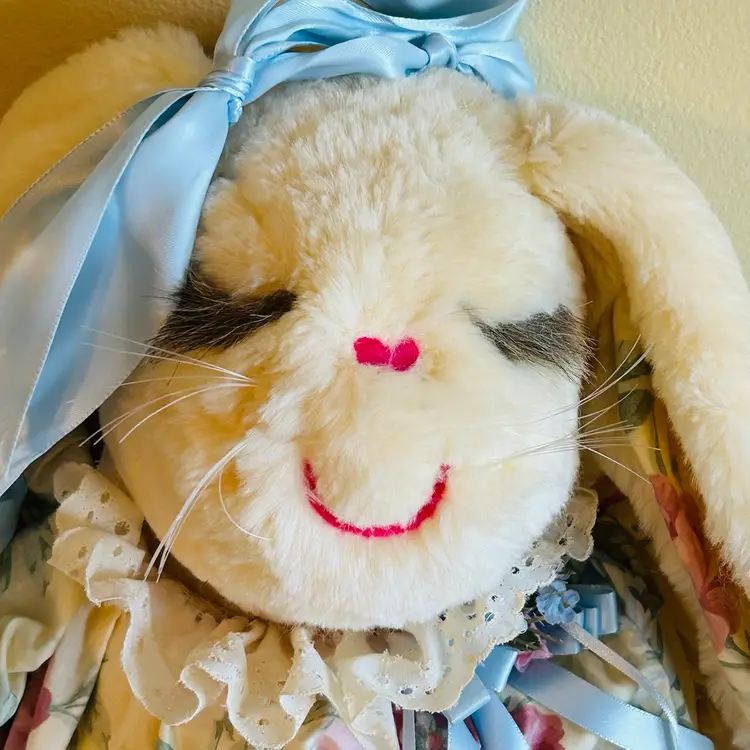 Vintage Ms Noah Easter Bunny Plush Pollyanna Large Bunny Stuffed Animal w/Tags