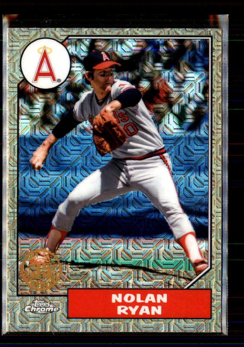 Nolan Ryan 2022 Topps Chrome 1987 35th Anniversary #T87C-25 - (135) - California Angels