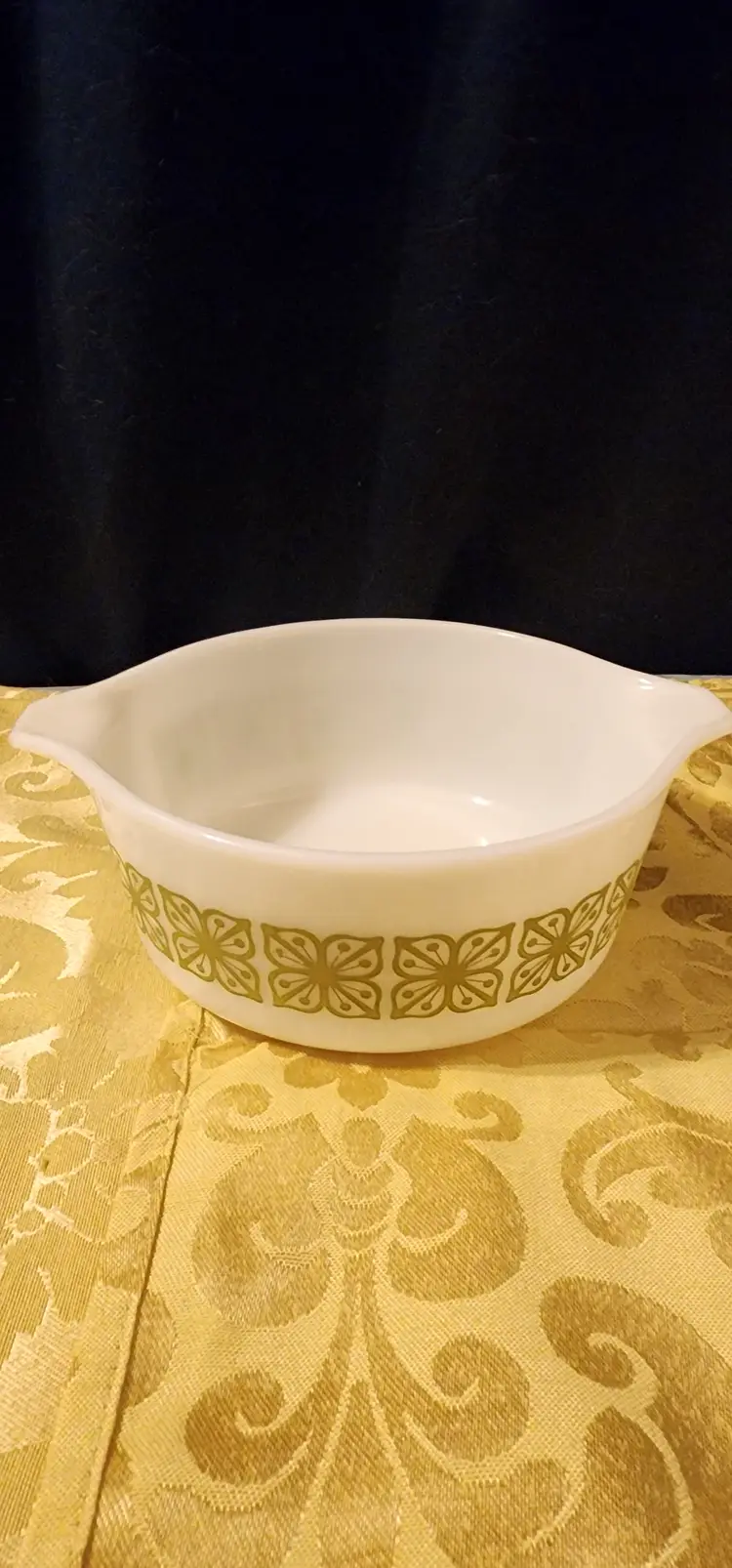 Pyrex Green Square Verde 472 1960's