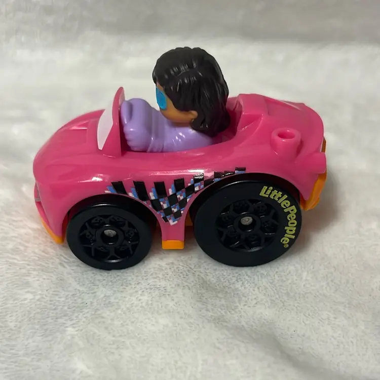 Fisher Price Little People Wheelies  Race Car Girl