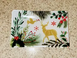 Michel Design Works Joy To The World Christmas Soap Dish Trinket Tray Candy Dish