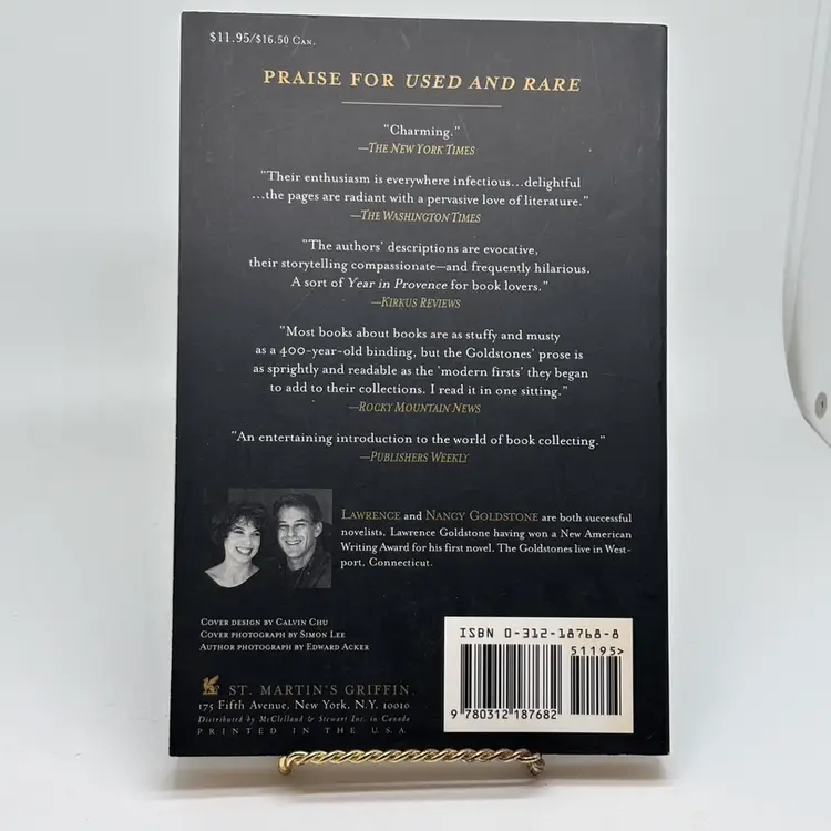 LAWRENCE & NANCY GOLDSTONE Used & Rare PB St Martin’s Griffin 1997 1st/3rd   Very Good Condition