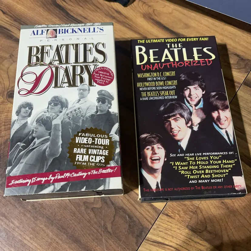 The Beatles VHS Tapes Lot Of 3 Preowned