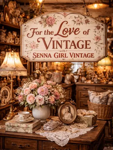 ✨Vintage Glass*Rustic Decor*Cottage Core✨