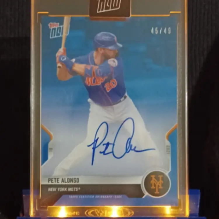 #LFGM LED Card Stand, 35pt One-touch Case, & Battery - NY Mets