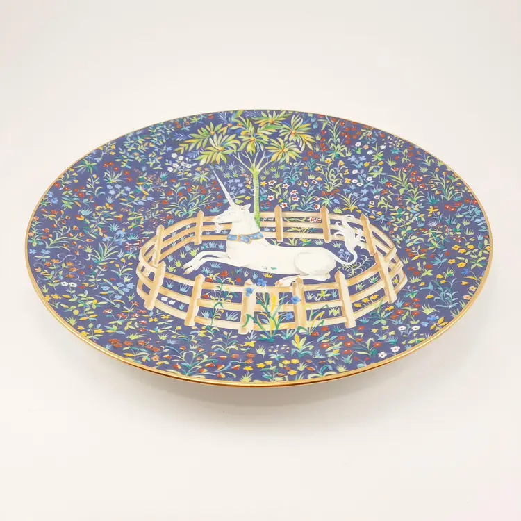 Haviland Limoges Unicorn Plate  1971, No.1 in Series