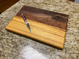 Walnut, Teak & Sapele/ Mahogany cutting board