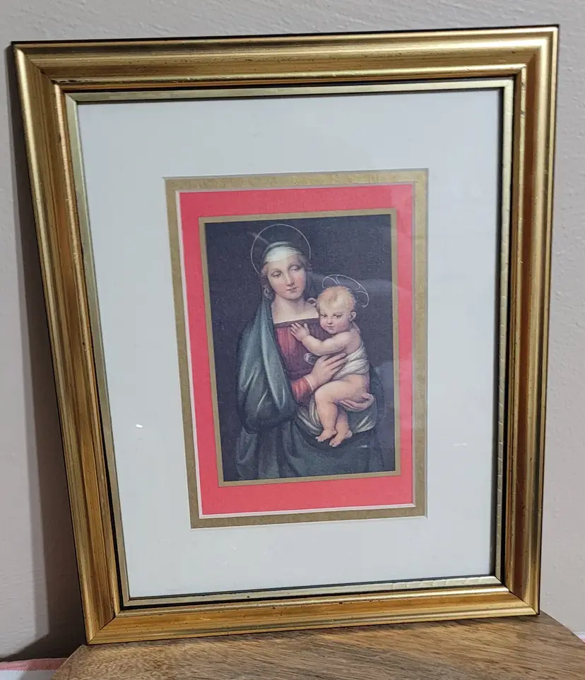 Madonna & Child Framed Matted Print 8×10