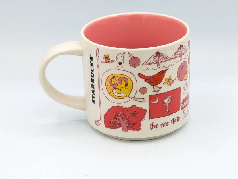Starbucks South Carolina 2018 Vintage Coffee Mug Been There Series, 14 Oz