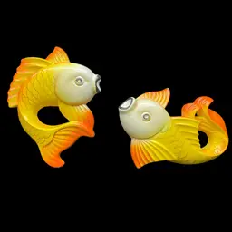 Anthropomorphic Vintage Chalkware Fish - Miller Studio - 1977 Wall Decor