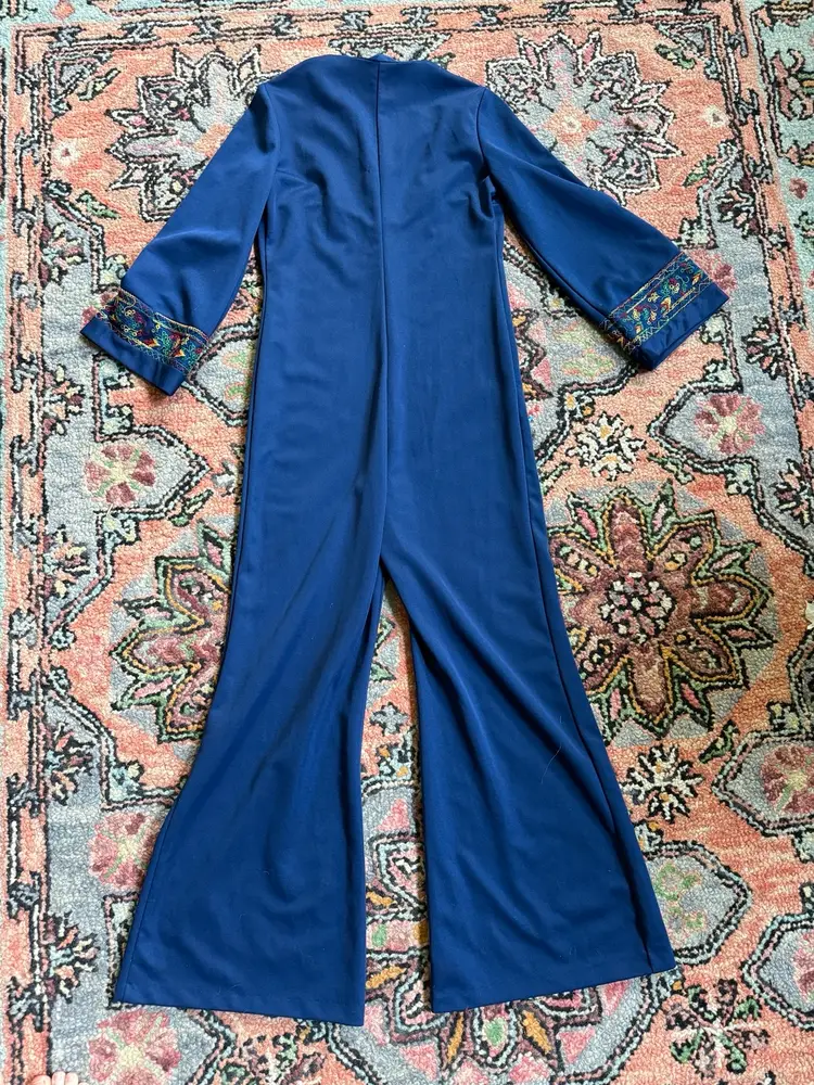 🌈Amazing 70s Minty Rainbow Jumpsuit 