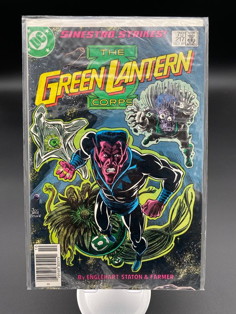 The Green Lantern Corps Issue 217 - October 1987 DC - Newsstand Cover