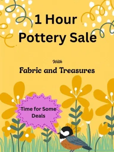 1 Hour Pottery Sale - Great Deals 