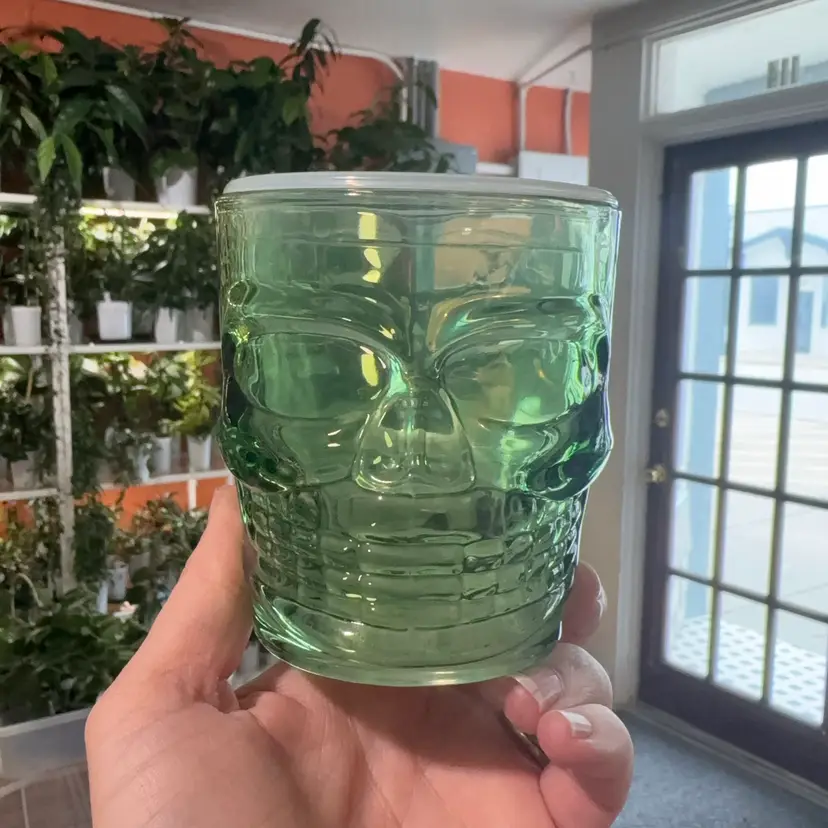 Skull SWP/cache pot (green)