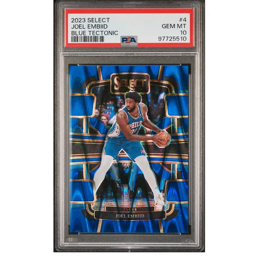 Joel Embiid Blue Tectonic Psa 10