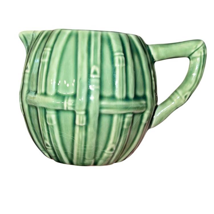 Bordallo Pinheiro Bamboo Green Creamer