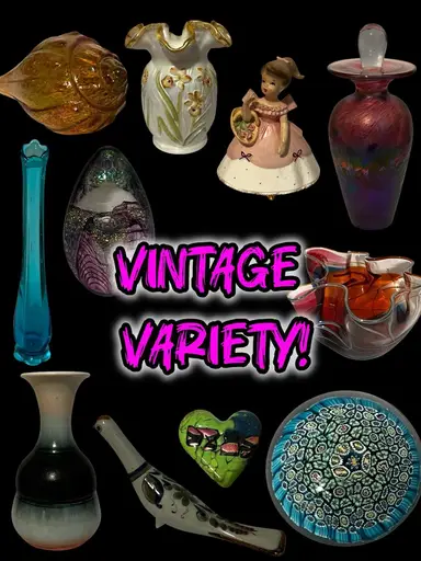 Glass, Pottery, Vintage Variety!